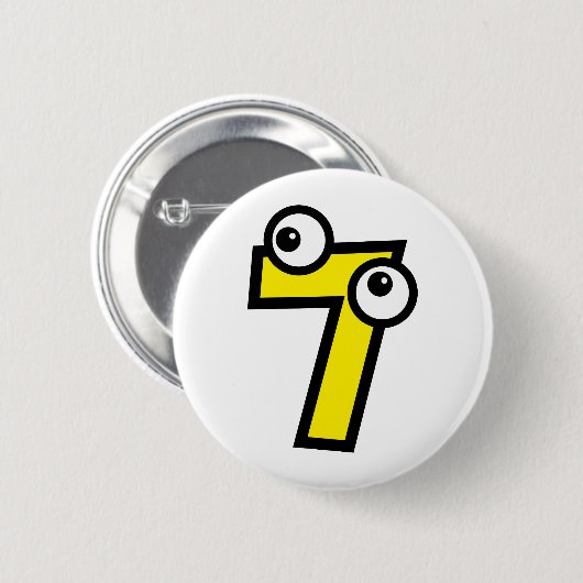 Nr. sieben button (Vorne & Hinten)