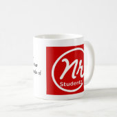 NR Studentz Kaffee-Tassen-Kastanienbraun Kaffeetasse (VorderseiteRechts)