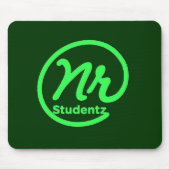 NR Studentz Maus Auflage-Grün Mousepad (Vorne)