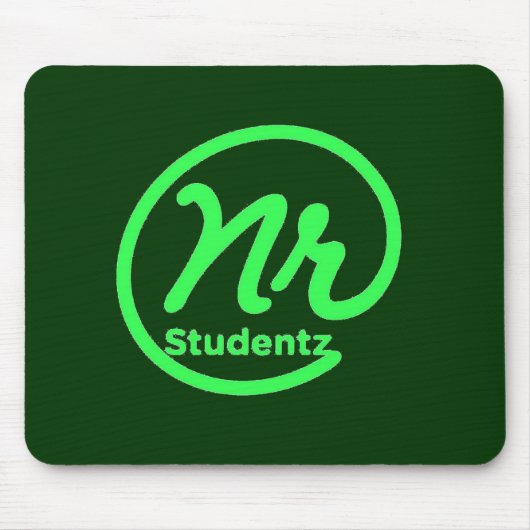 NR Studentz Maus Auflage-Grün Mousepad (Vorne)
