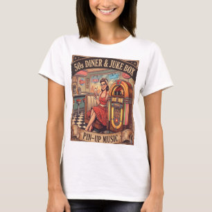 NRH 50er Diner & Jukebox Vintage Damen T-Shirt