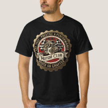 NRH Motor Club Route 66 Vintage Garage Herren T-Sh