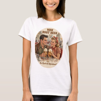 NRH Root Beer Route 66 Vintage Diner Damen T-Shirt