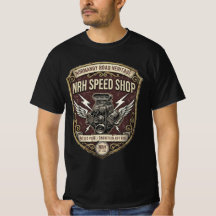 NRH Speed Shop Vintage Hot Rod Garage Herren T-Shi