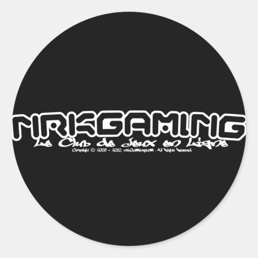 nrkGaming CJL-2011WT Runder Aufkleber (Vorderseite)