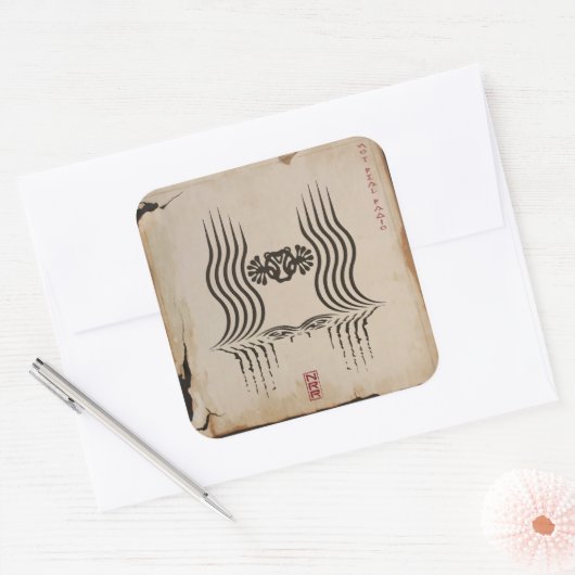 NRR QUADRATISCHER AUFKLEBER (Umschlag)