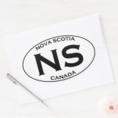 NS Nova Scotia Oval Logo Ovaler Aufkleber (Umschlag)