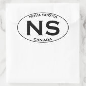 NS Nova Scotia Oval Logo Ovaler Aufkleber (Tasche)