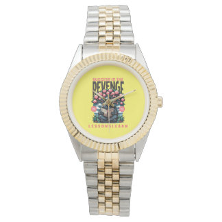 n's Zwei-Ton-Erfolgs-Rache-Lektionen-Lernen-Uhr Armbanduhr