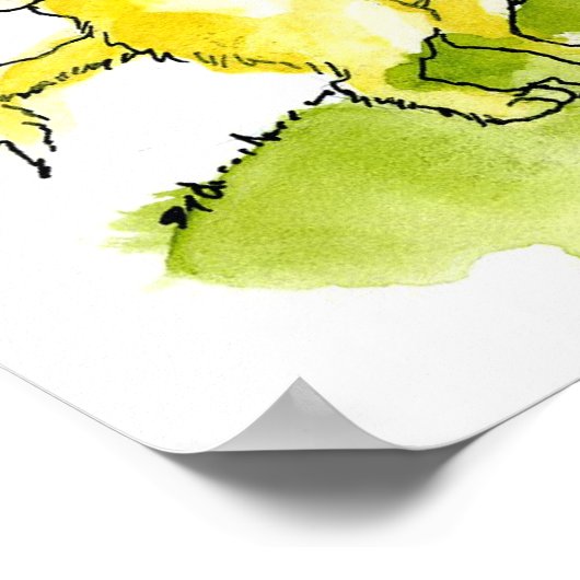 NSA Yellow Dog Democrat Funny Poster (Ecke)