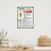 NSAIDs Die Gefahren von häufig auftretenden Schmer Poster (Küche)