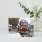 NSB ElektrolokomotiveEl 18 im Trondheim-Zentrum Postkarte (Stehend Vorderseite)