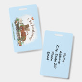 NSD 2025 Gepäckanhänger Abzeichen Ausweis (Vorder- & Rückseite)