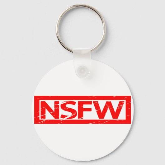 NSFW-Briefmarke Schlüsselanhänger (Vorderseite)
