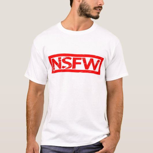 NSFW-Briefmarke T-Shirt (Vorderseite)