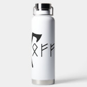 NSFW Elder Futhark Runic Trinkflasche (Rückseite)