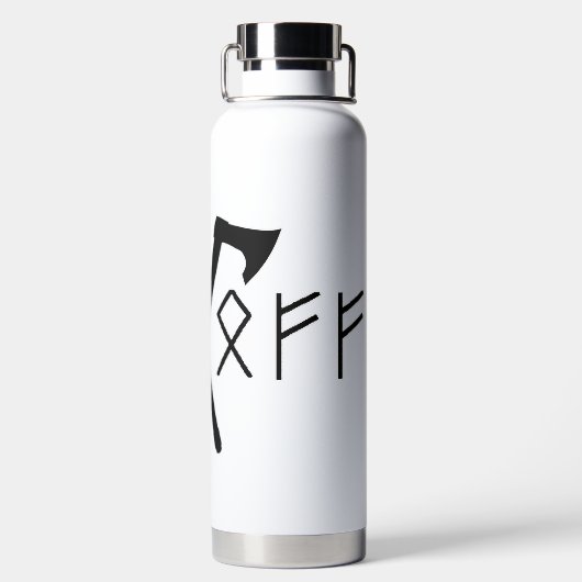 NSFW Elder Futhark Runic Trinkflasche (Rückseite)