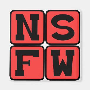 NSFW Internet-Slang Nicht sicher für die Arbeit Lu Magnet