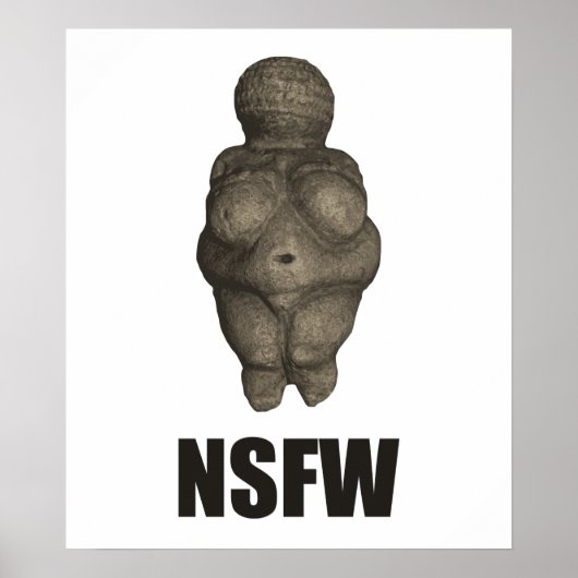 NSFW Prähistorische Venus Figurine Poster (Vorne)