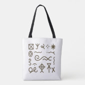 Nsibidi Altes Afrika Tasche (Rückseite)