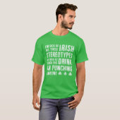 NSPF Funny Irish Stereotypes T - Shirt (Vorne ganz)