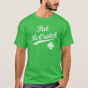 NSPN Vintager weißer T - Shirt Text-Pats McCrotch