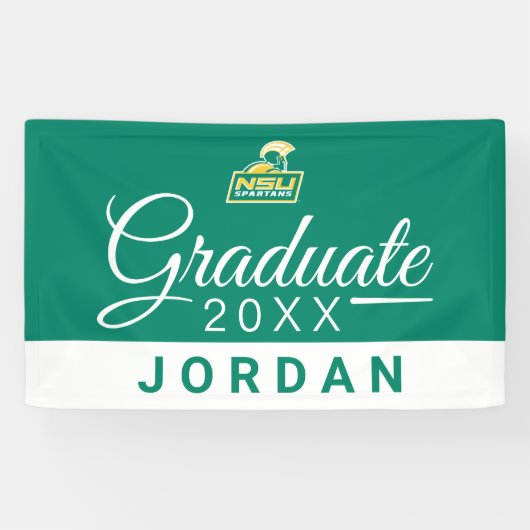 NSU Spartans Graduate Banner (Horizontal)