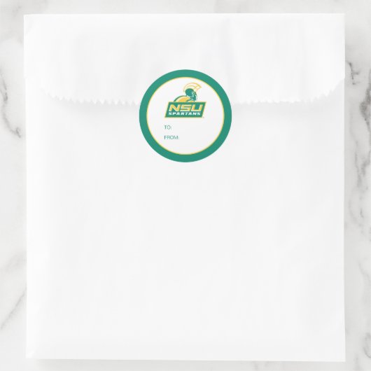 NSU Spartans Graduate Runder Aufkleber (Tasche)