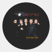 Nsync Offiziell Bye Runder Aufkleber (Vorderseite)