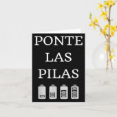 Nte Las Las Spanish Saying Motivational Karte (Gelbe Blume)