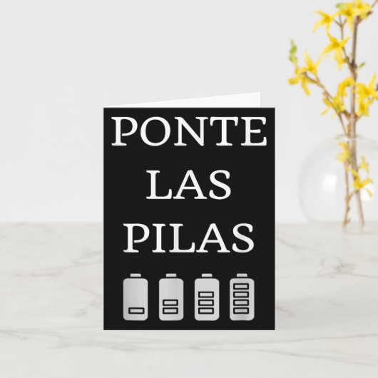 Nte Las Las Spanish Saying Motivational  Karte (Gelbe Blume)