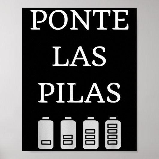 Nte Las Las Spanish Saying Motivational Poster (Vorne)