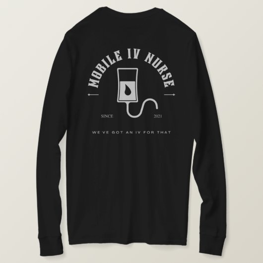 NTMIV Black Long T T-Shirt (Design Rückseite)