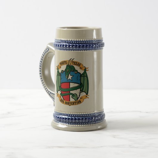 NTRPGCon Stein Bierglas (Vorderseite Links)
