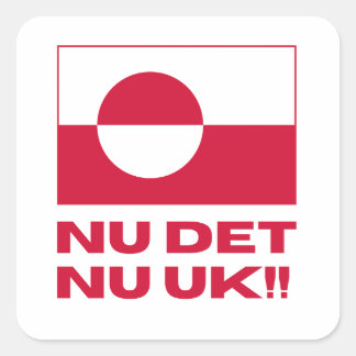 Nu Det Nu Uk Treibt Amerika davon Quadratischer Aufkleber