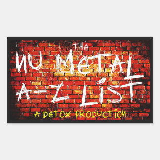 Nu Metal A-Z Liste Aufkleber