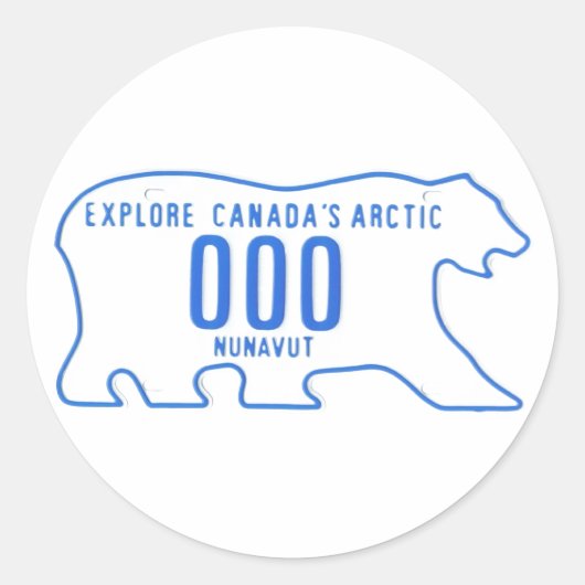 NU-Probe Runder Aufkleber (Vorderseite)