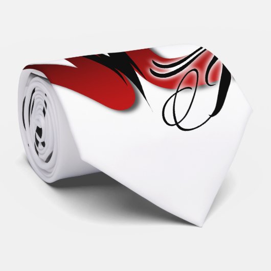 NU schwärzen Krawatte mit Tinte (Gerollt)