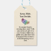 Nu Trop. Spectrum '80er Print Ad-Style Crusing Duc Geschenkanhänger (Vorderseite)