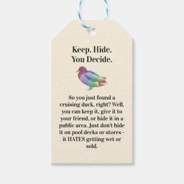 Nu Trop. Spectrum '80er Print Ad-Style Crusing Duc Geschenkanhänger