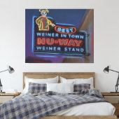 Nu-Way-Dackeln, Macon, Georgia - Canvas Print Leinwanddruck (Insitu (Schlafzimmer))