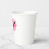 Nuage cœur rose   pappbecher (Links)