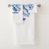 Nuance bleue ensemble bain badhandtuch set (Insitu)