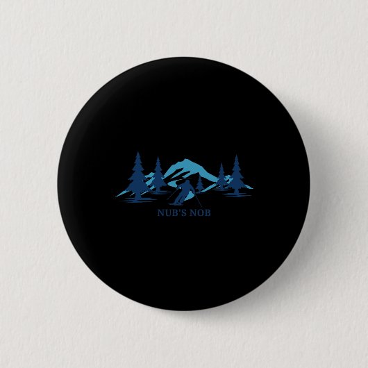 NUB NUB Michigan Ski Resort Skiing Skier Button (Vorderseite)