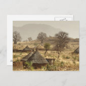 Nuba Mountains, Dorf Nugera Postkarte (Vorne/Hinten)