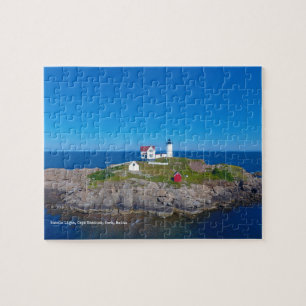 Nubble Light Atlantic Ocean Maine Lighthouse Puzzle