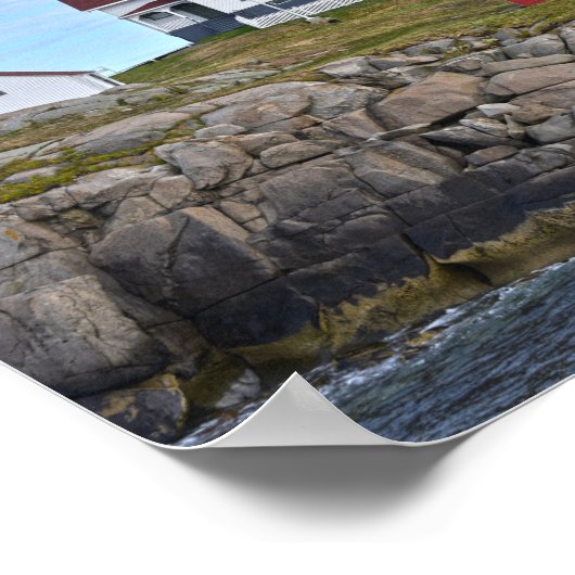 Nubble Light, Cape Neddick, Maine Poster (Ecke)
