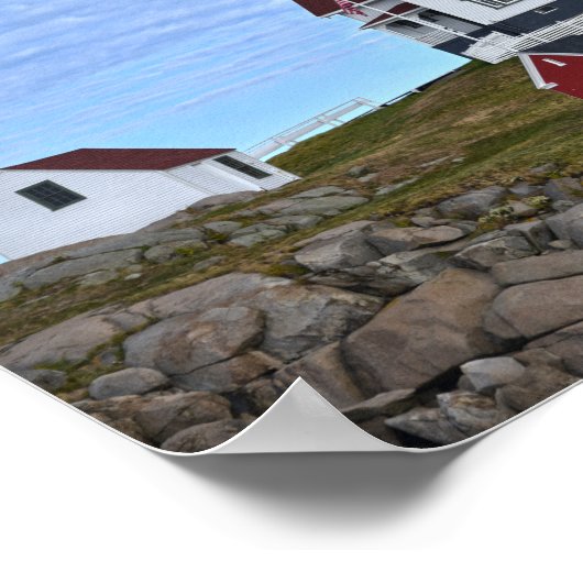 Nubble Light, Cape Neddick, Maine Poster (Ecke)