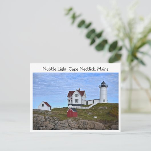 Nubble Light, Cape Neddick, Maine Postkarte (Stehend Vorderseite)