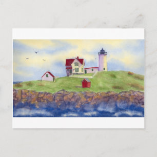 Nubble Light, Cape Neddick, York Maine Postcard Postkarte